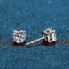 Moissanite Diamond Stud Earrings