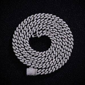 6mm 20" White Gold Cuban Necklace