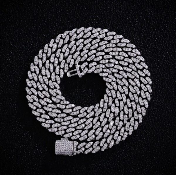 6mm 20" White Gold Cuban Necklace